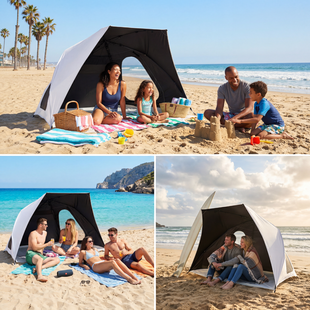 Speedy High-speed Construction Beach Tent[Aluminum Alloy Wind-Resistant Frame]